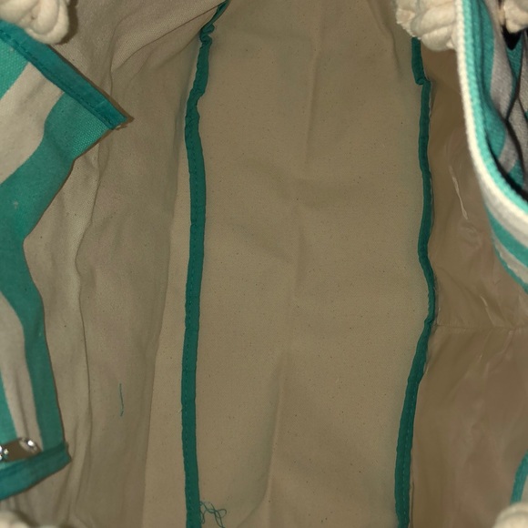 Large Striped Beach Bag - Picture 2 of 2